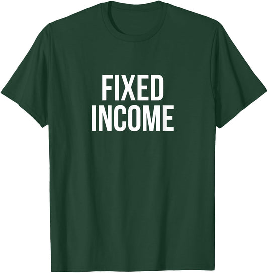 Fixed Income Black Modern Letter Print T-Shirt - T-Shirt | Forest