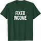 Fixed Income Black Modern Letter Print T-Shirt - T-Shirt | Forest