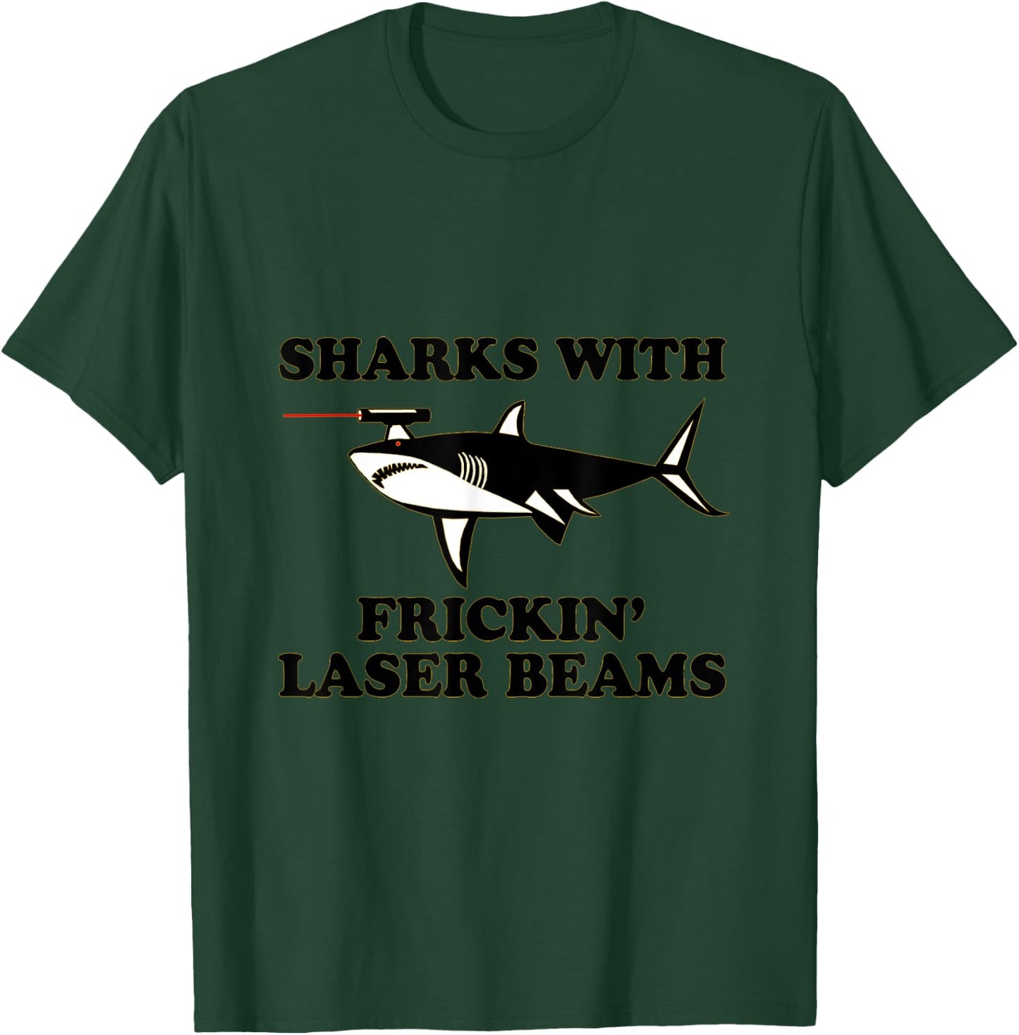 Sharks With Laser Beams on Their Heads T-Shirt - T-Shirt | Forest