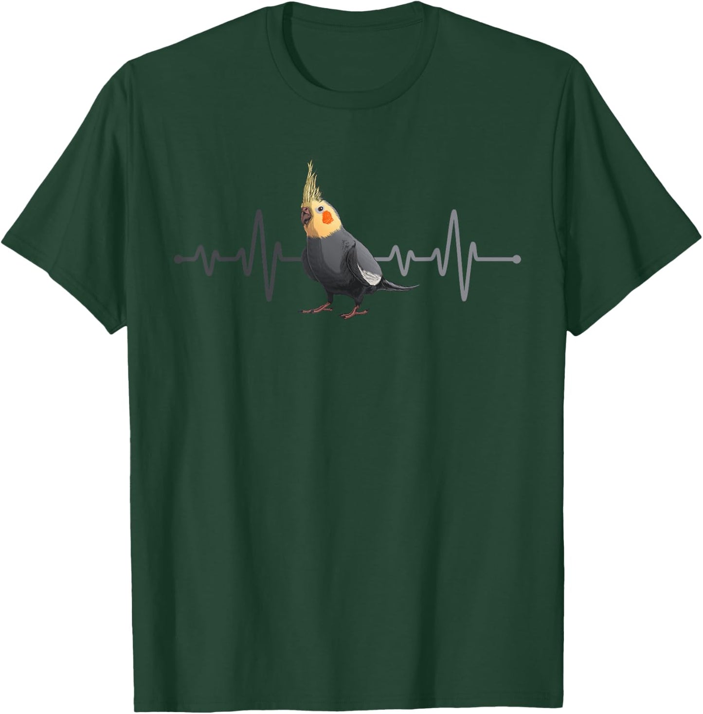 Cute Cockatiel Design Women Kids Parrot Bird Lover T-Shirt - T-Shirt | Forest