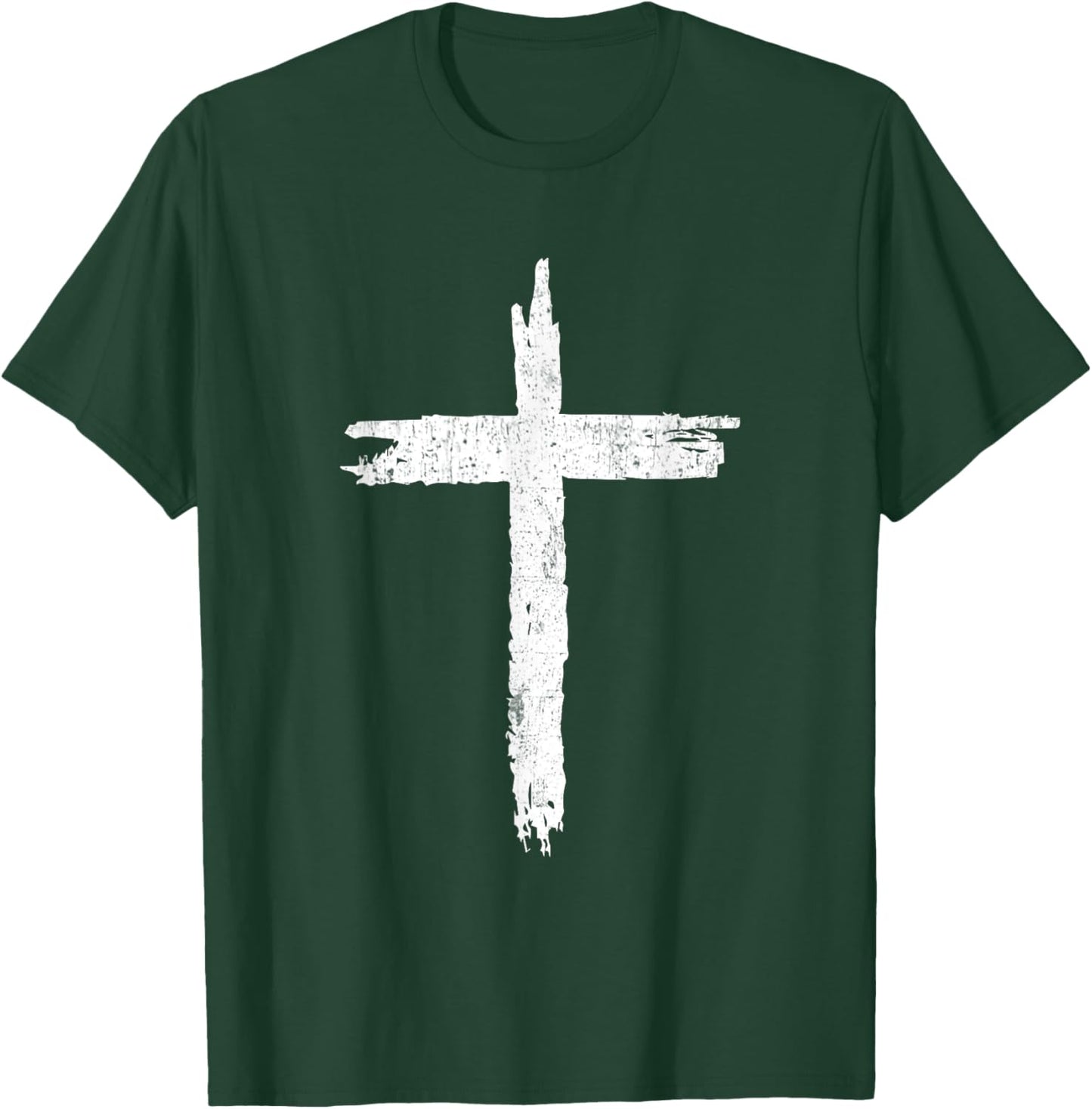Christian Cross Christians Jesus Christ Cross T-Shirt - T-Shirt | Forest