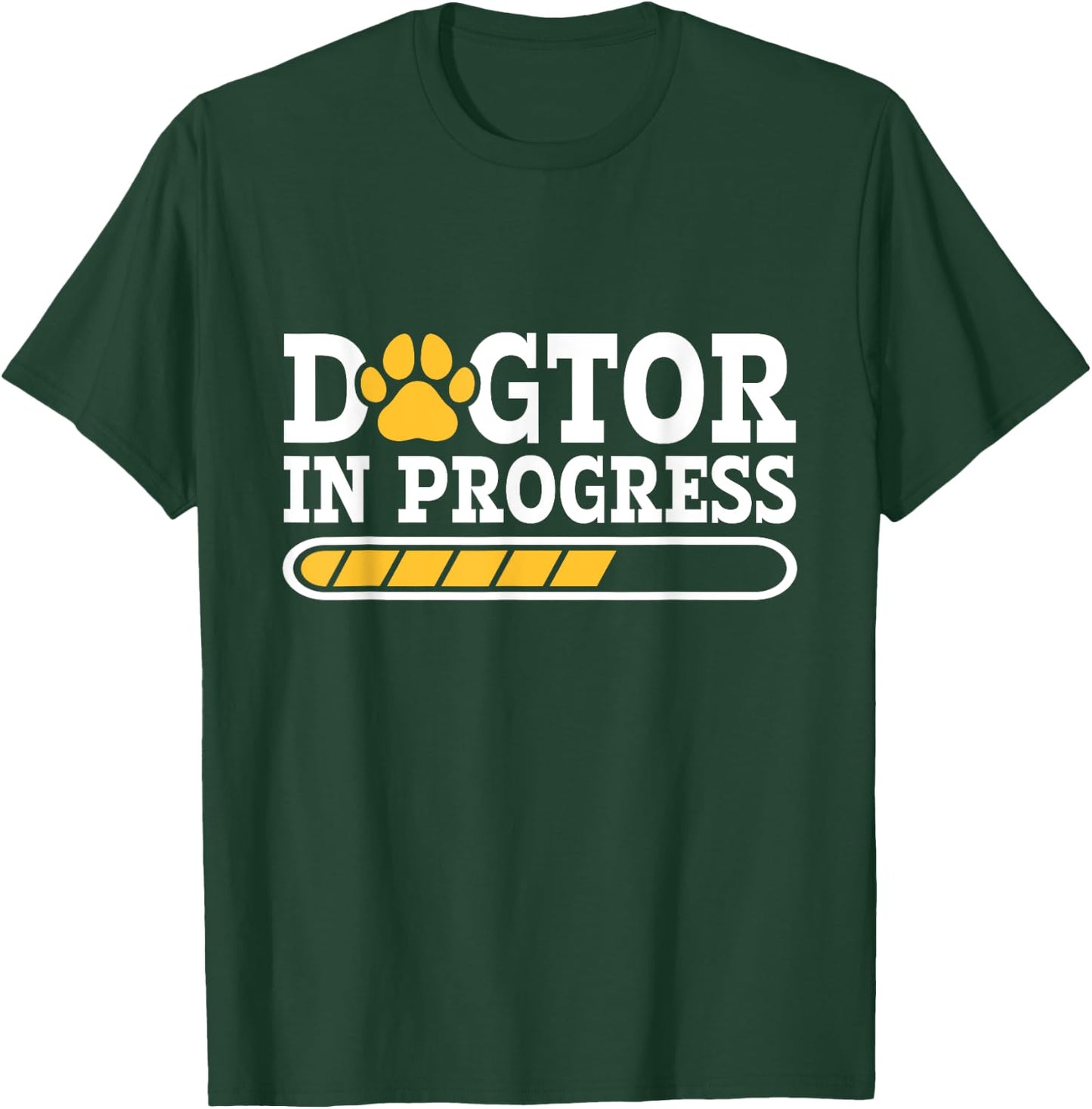 Funny Dogtor in Progress Veterinary Technician Vet Tech T-Shirt - T-Shirt | Forest