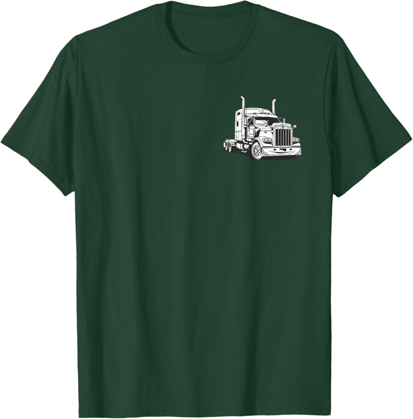 Semi Truck Driver T-Shirt - T-Shirt | Forest