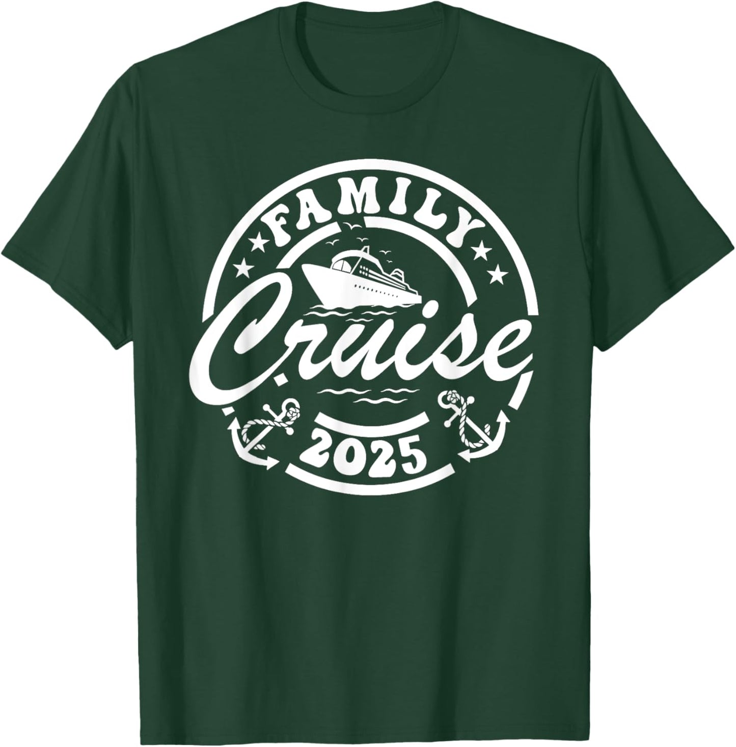 Family Cruise 2025 Summer Vacation Trip Matching Men Women T-Shirt - T-Shirt | Forest