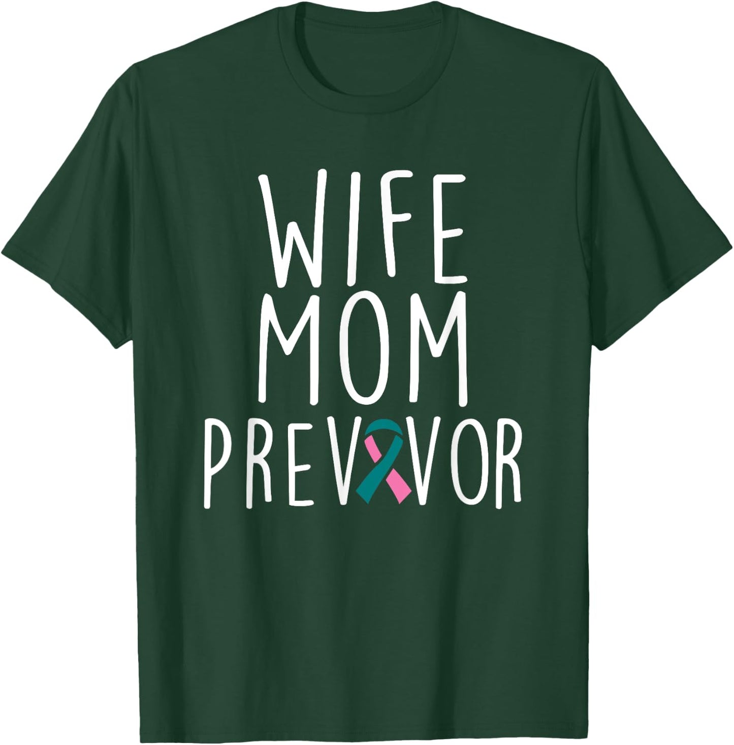 BRCA2 Breast Cancer Wife Mom Pink Ribbon Awareness Gift T-Shirt - T-Shirt | Forest