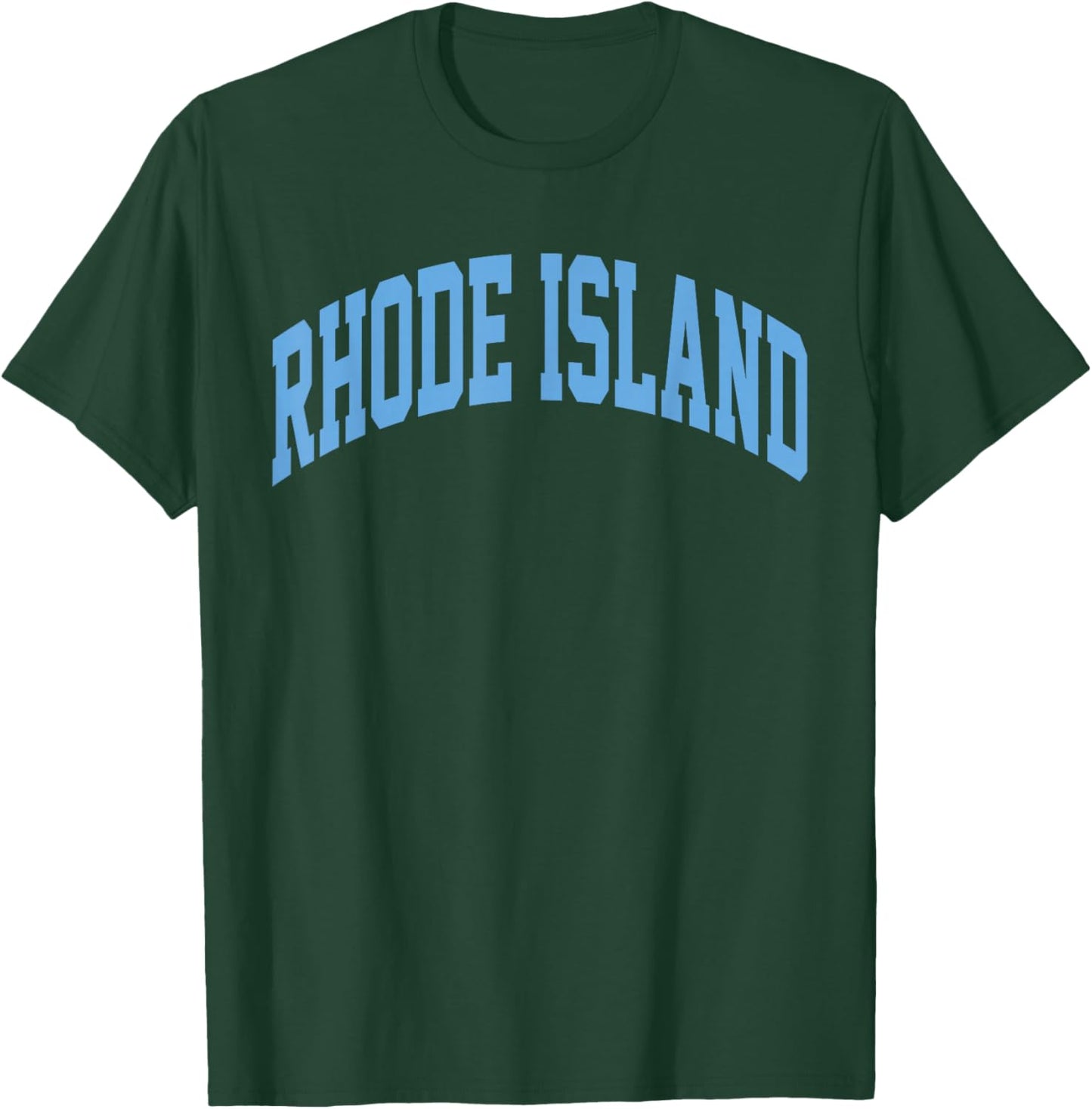 Retro Rhode Island Souvenir Classic Rhode Island Light Blue T-Shirt - T-Shirt | Forest