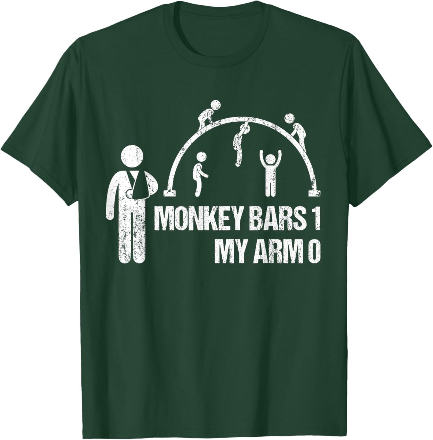 Monkey Bars 1 My Arm 0 Funny Broken Arm Story Boys Kids T-Shirt - T-Shirt | Forest