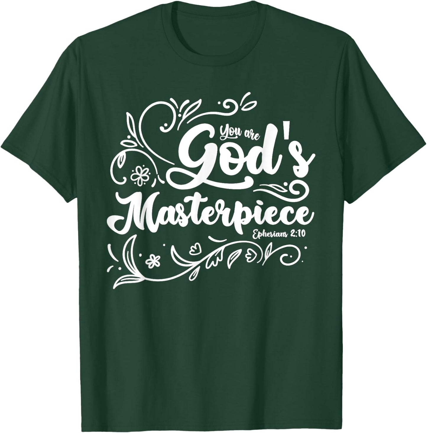 Religious you are a god masterpiece prayer clothes bible T-Shirt - T-Shirt | Forest