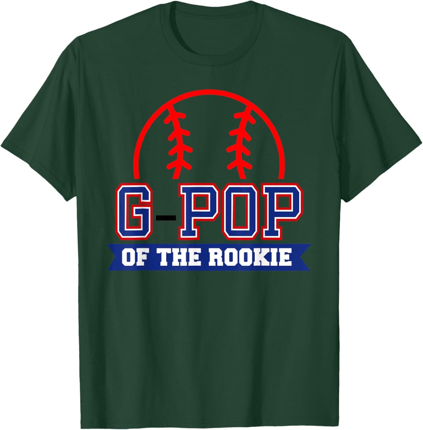 G-Pop of Rookie 1st Birthday Baseball Theme Matching Party T-Shirt - T-Shirt | Forest