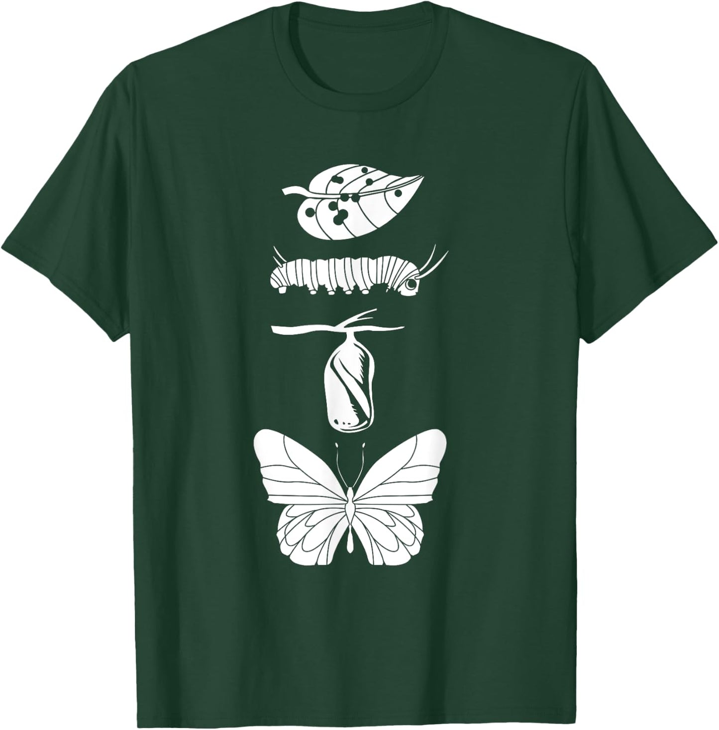 Monarch Butterfly Life Cycle T-Shirt - T-Shirt | Forest