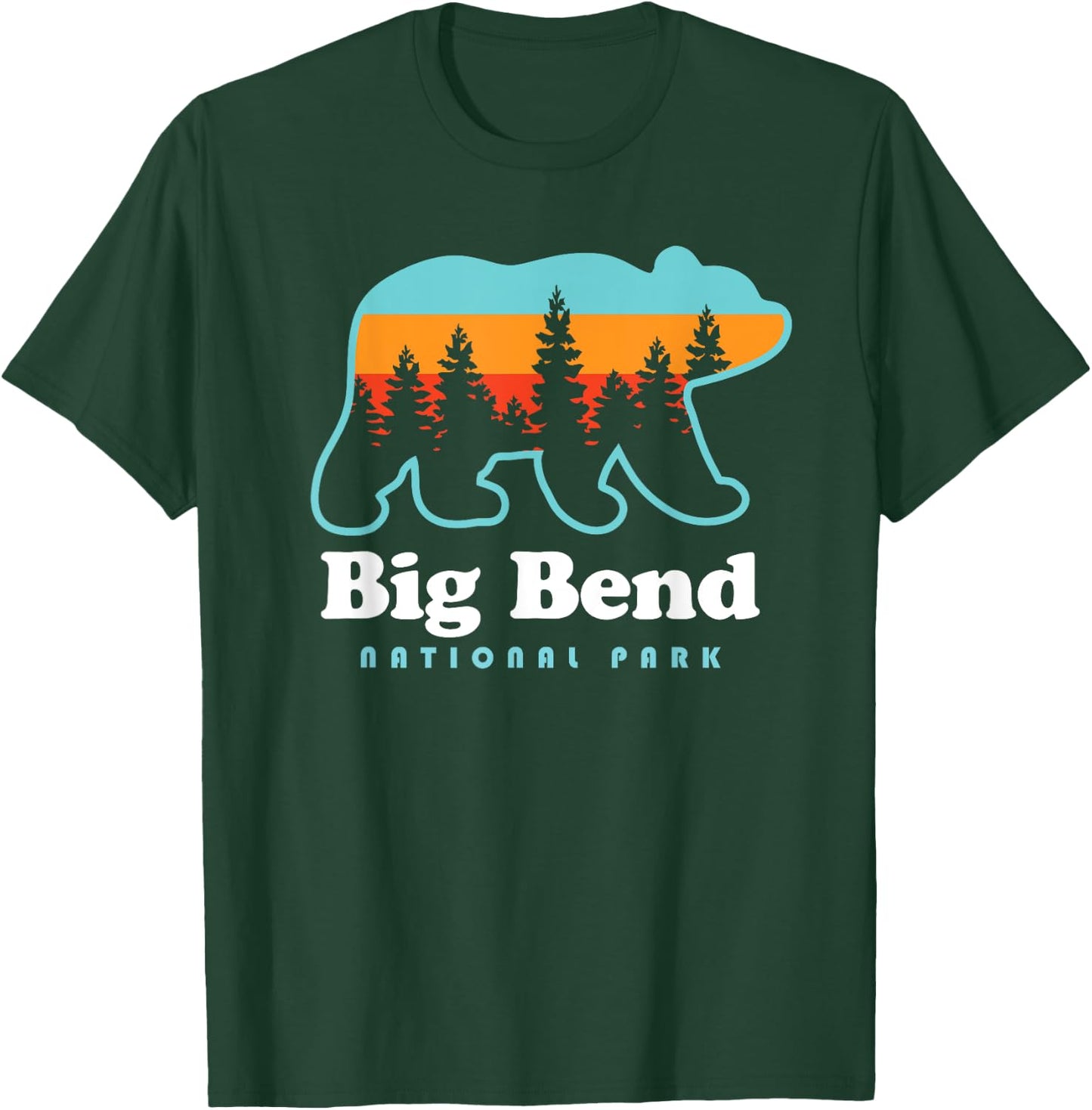 Big Bend National Park Camping Bear T-Shirt - T-Shirt | Forest