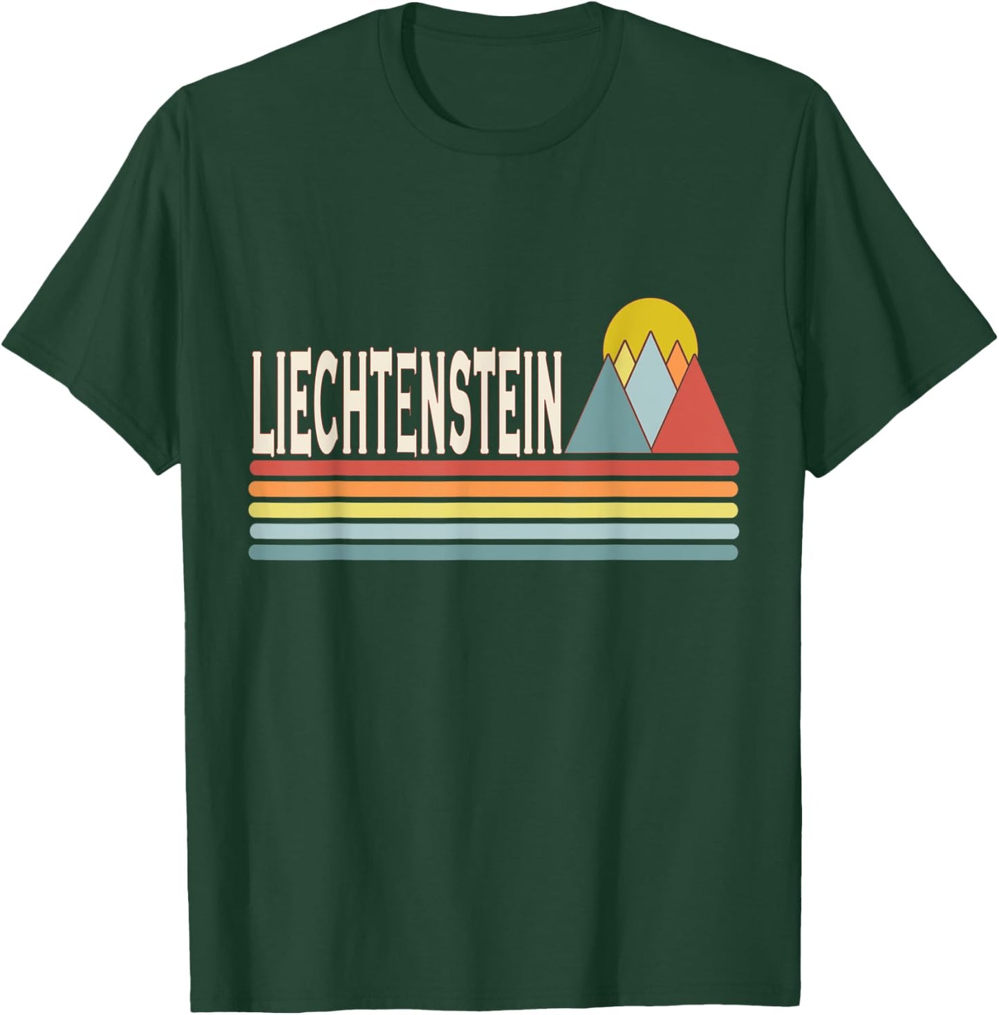 Retro style Liechtenstein outdoors T-Shirt - T-Shirt | Forest