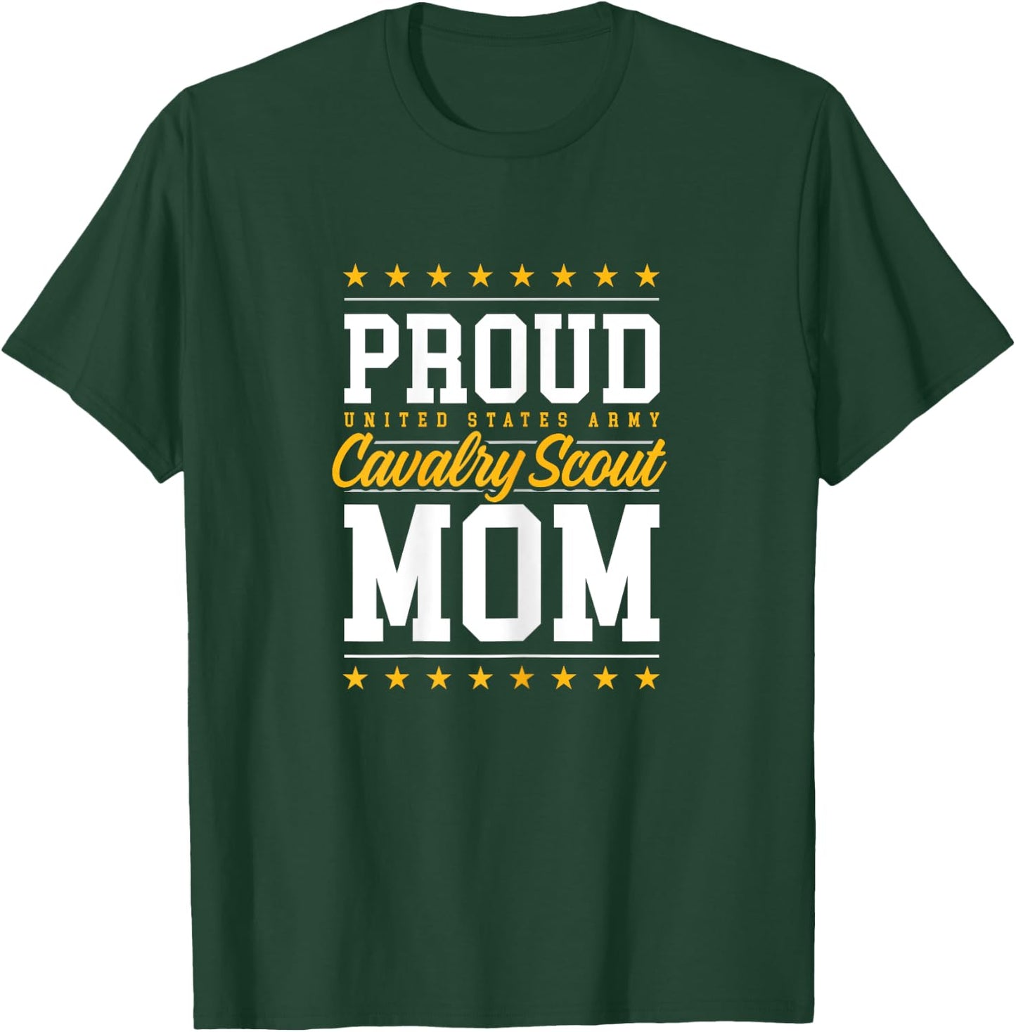 Proud Cavalry Scout Mom T-Shirt - T-Shirt | Forest