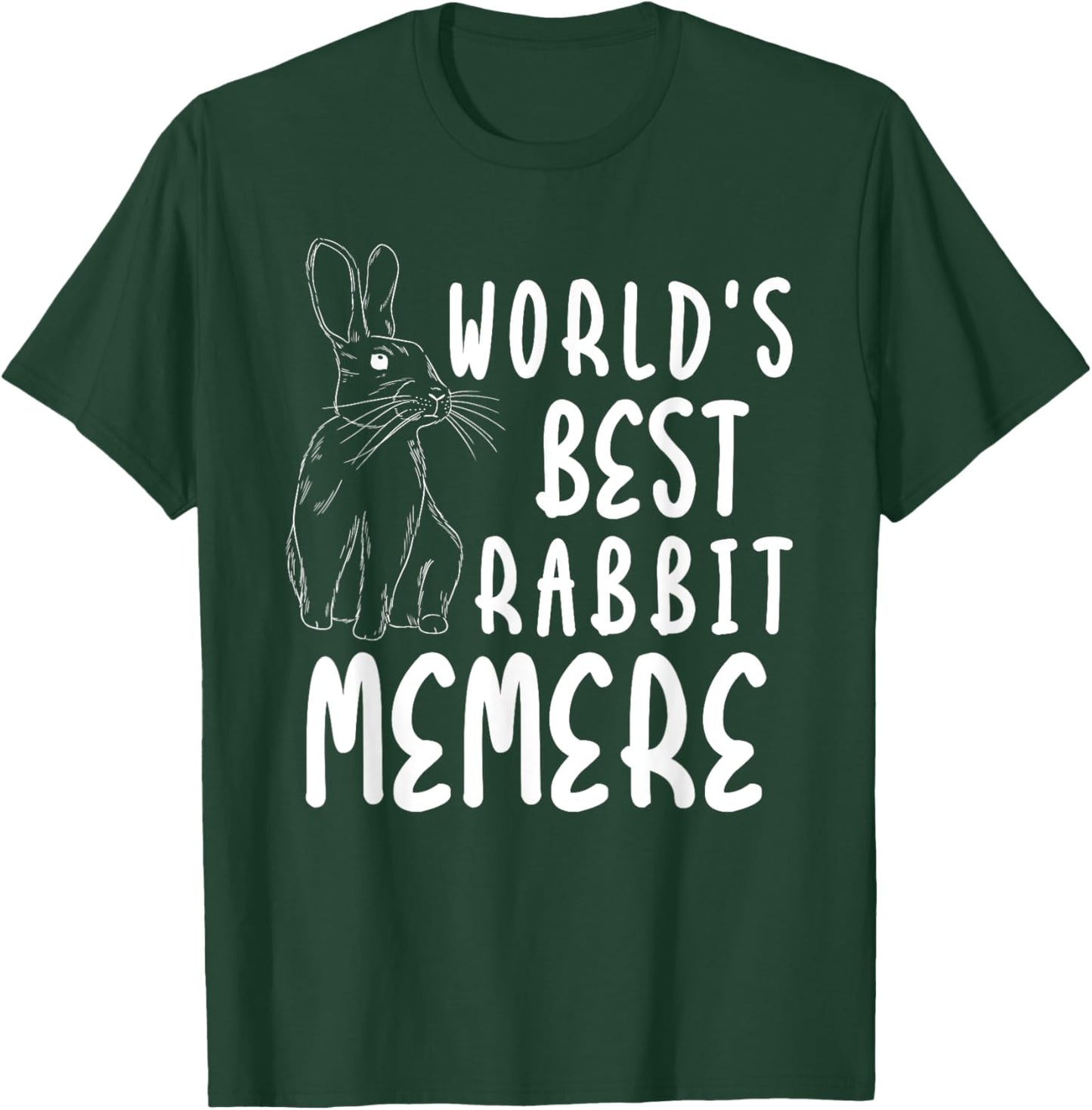 World Best Rabbit MEMERE Bunny Family Easter Matching T-Shirt - T-Shirt | Forest