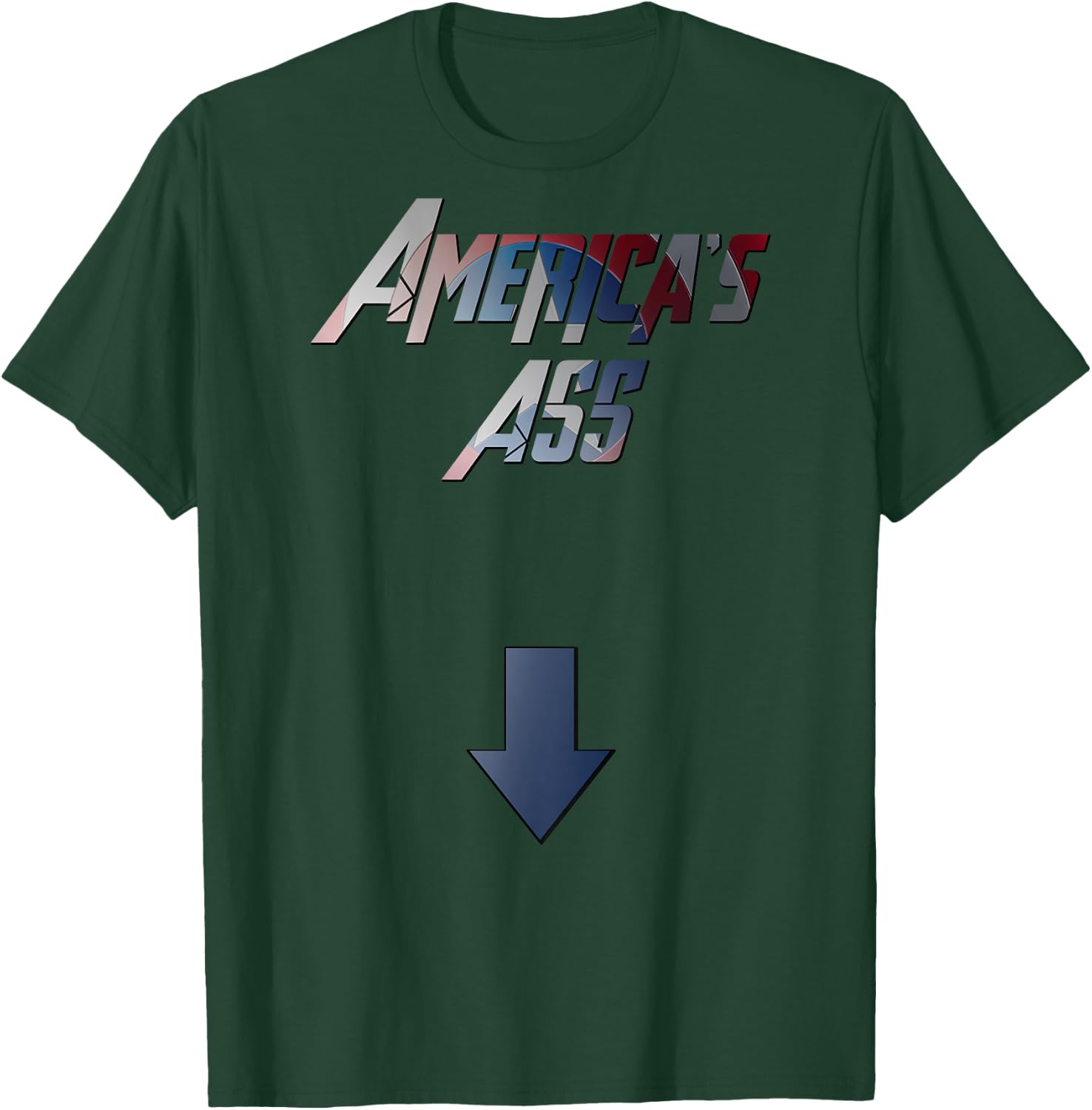 America's Ass Funny T-Shirt - T-Shirt | Forest