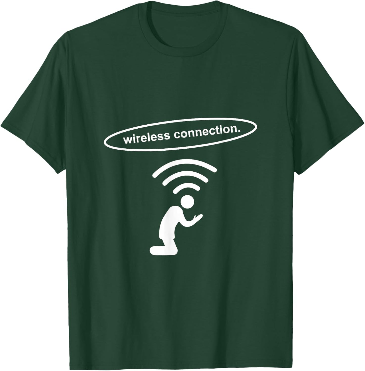Prayer Wifi Shirt Wireless Connection God Allah T-Shirt - T-Shirt | Forest