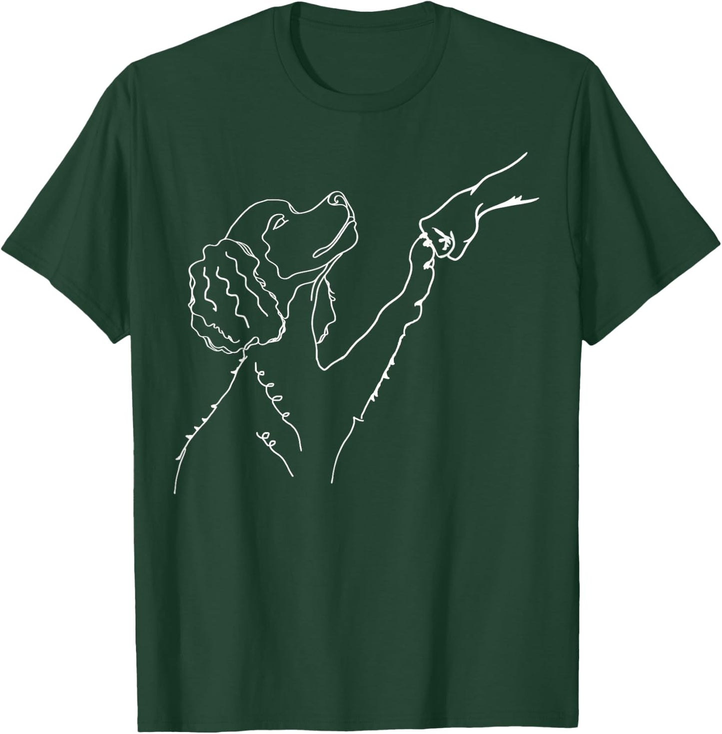 Poodle Doodle Fist Bump, Dog Fist Bump, Poodle Doodle T-Shirt - T-Shirt | Forest