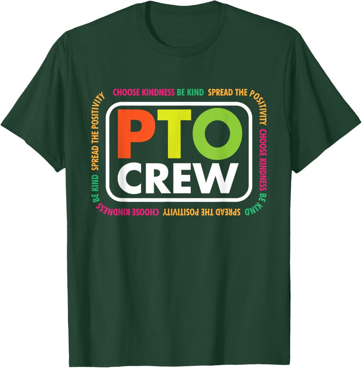PTO Crew School Volunteer Parent Teacher Organization Team Men Women T-Shirt - T-Shirt | Forest