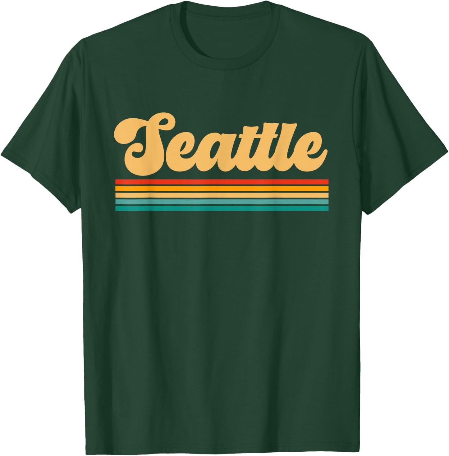 Retro Seattle Washington T-Shirt - T-Shirt | Forest