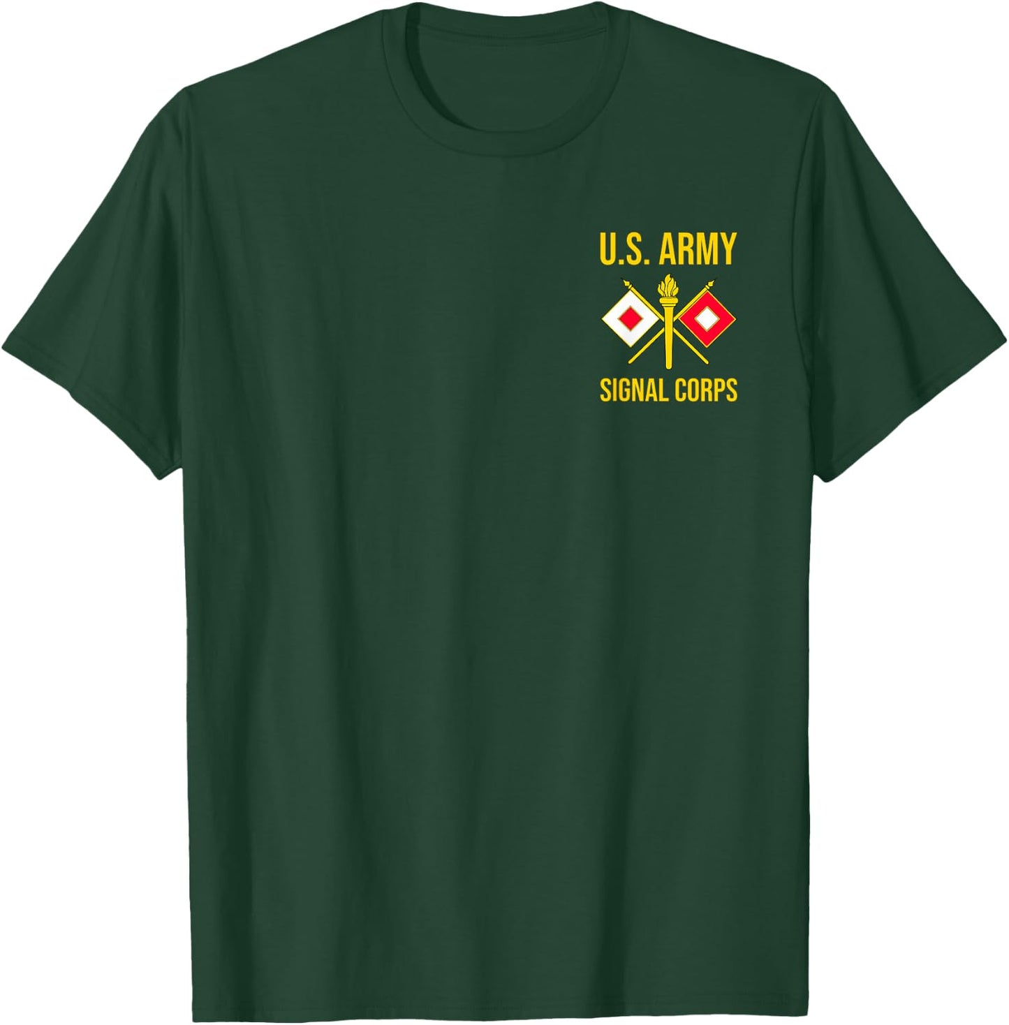 Army Signal Corps Branch USASC US T-Shirt - T-Shirt | Forest