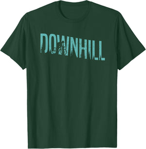 Down Hill Mountain Bike MTB Biking Bike Riding Cycling Biker T-Shirt - T-Shirt | Forest