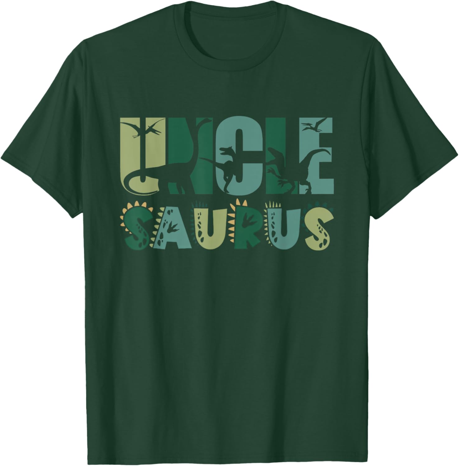 Uncle Saurus Matching Family Birthday Dinosaur Men Women Kid T-Shirt - T-Shirt | Forest