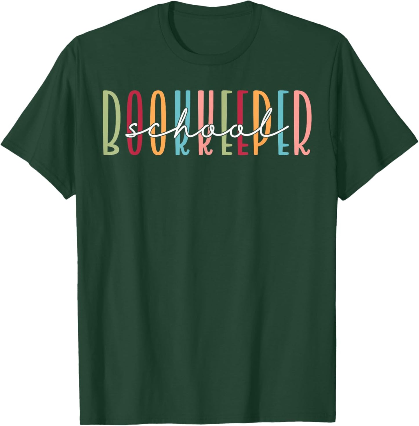 Cute School Bookkeeper T-Shirt - T-Shirt | Forest