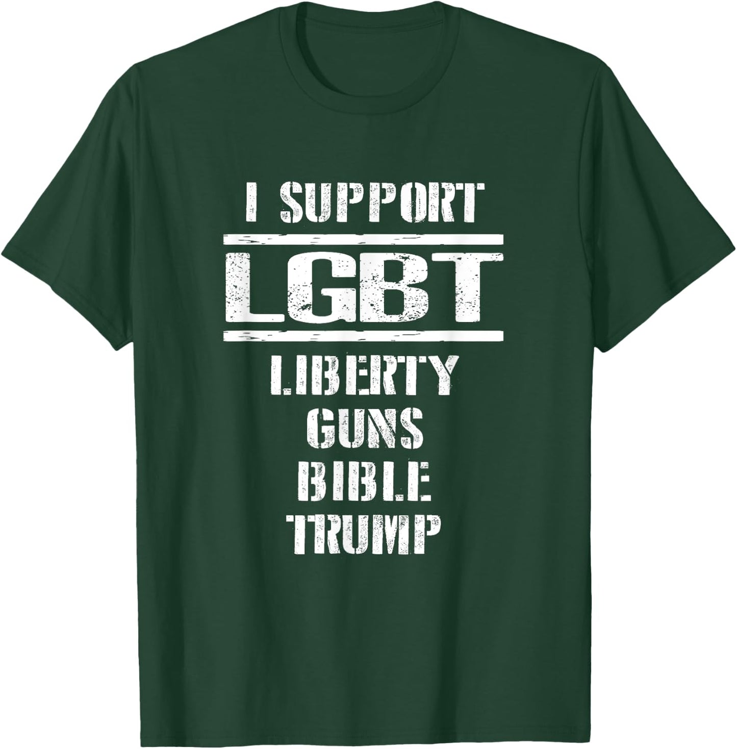Liberty Guns Bible and Trump Supporters, 2nd Amendment Shirt T-Shirt - T-Shirt | Forest
