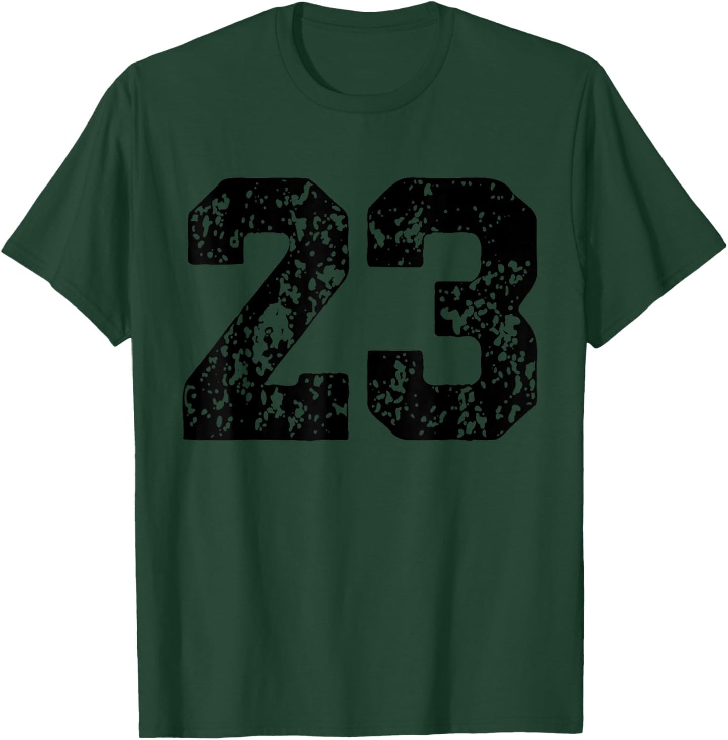 Number 23 Black Best Classic College Style Birthday Funny T-Shirt - T-Shirt | Forest