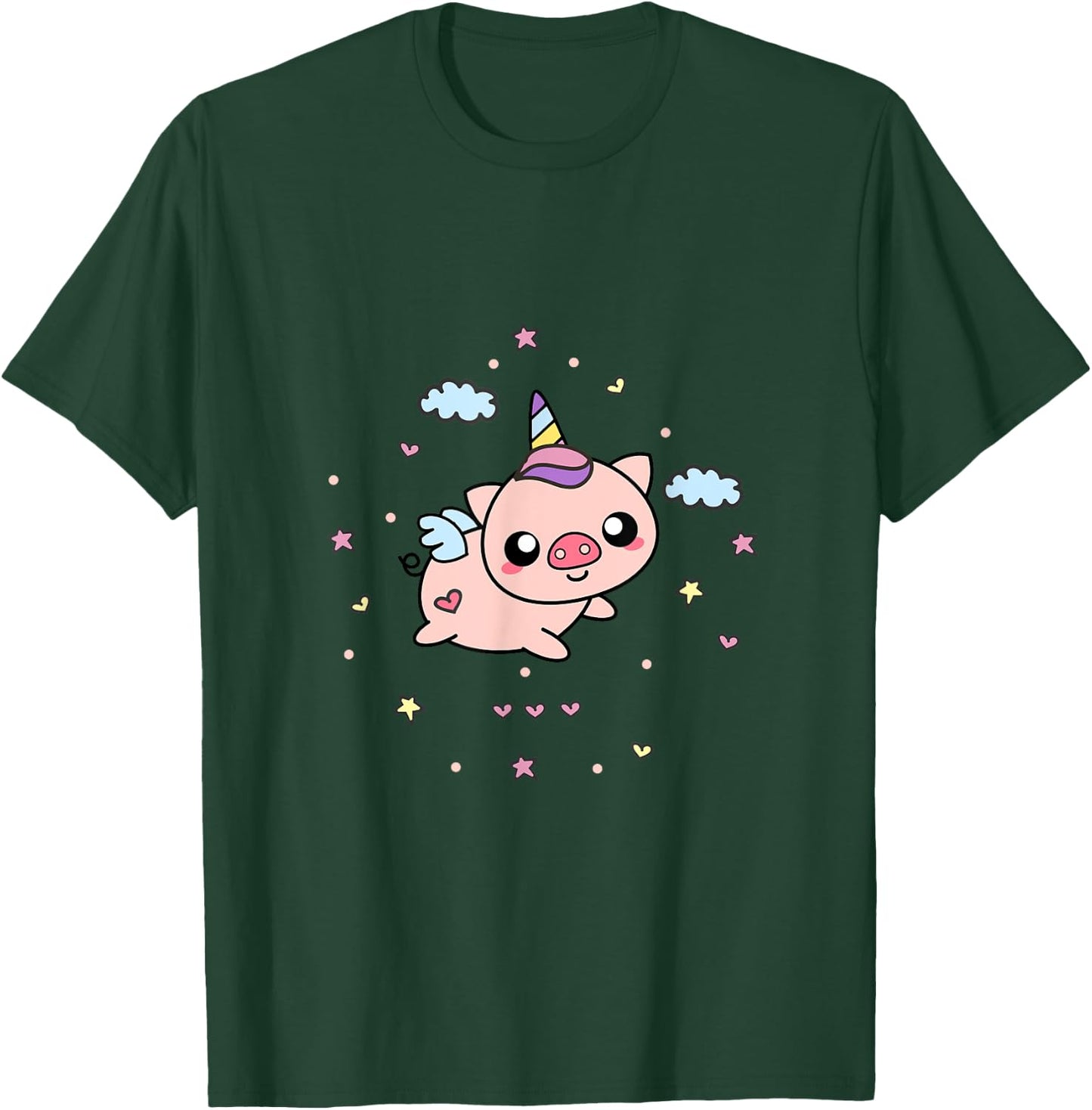 Unipig Pig Unicorn T-Shirt - T-Shirt | Forest