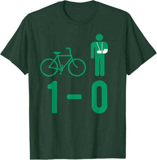 Bike Accident Broken Bone 1-0 Plaster Fracture Gift T-Shirt - T-Shirt | Forest