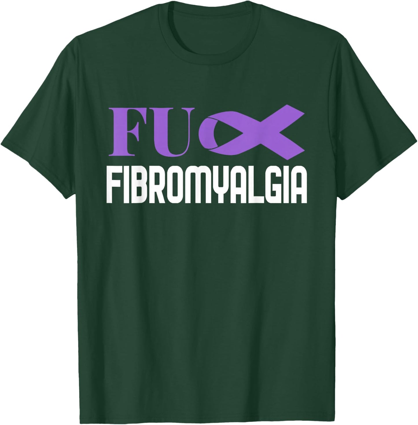 Chronic Illness Support Fibromyalgia Awareness Design T-Shirt - T-Shirt | Forest