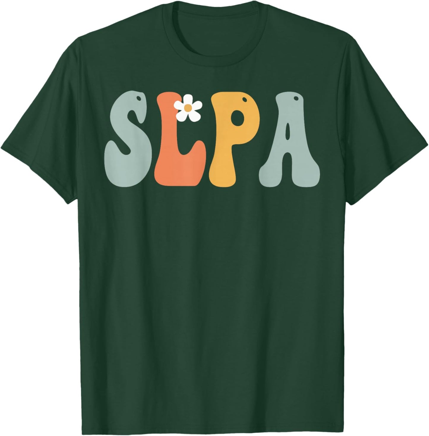 SLPA Groovy Women Appreciation Day Hello Back To School T-Shirt - T-Shirt | Forest