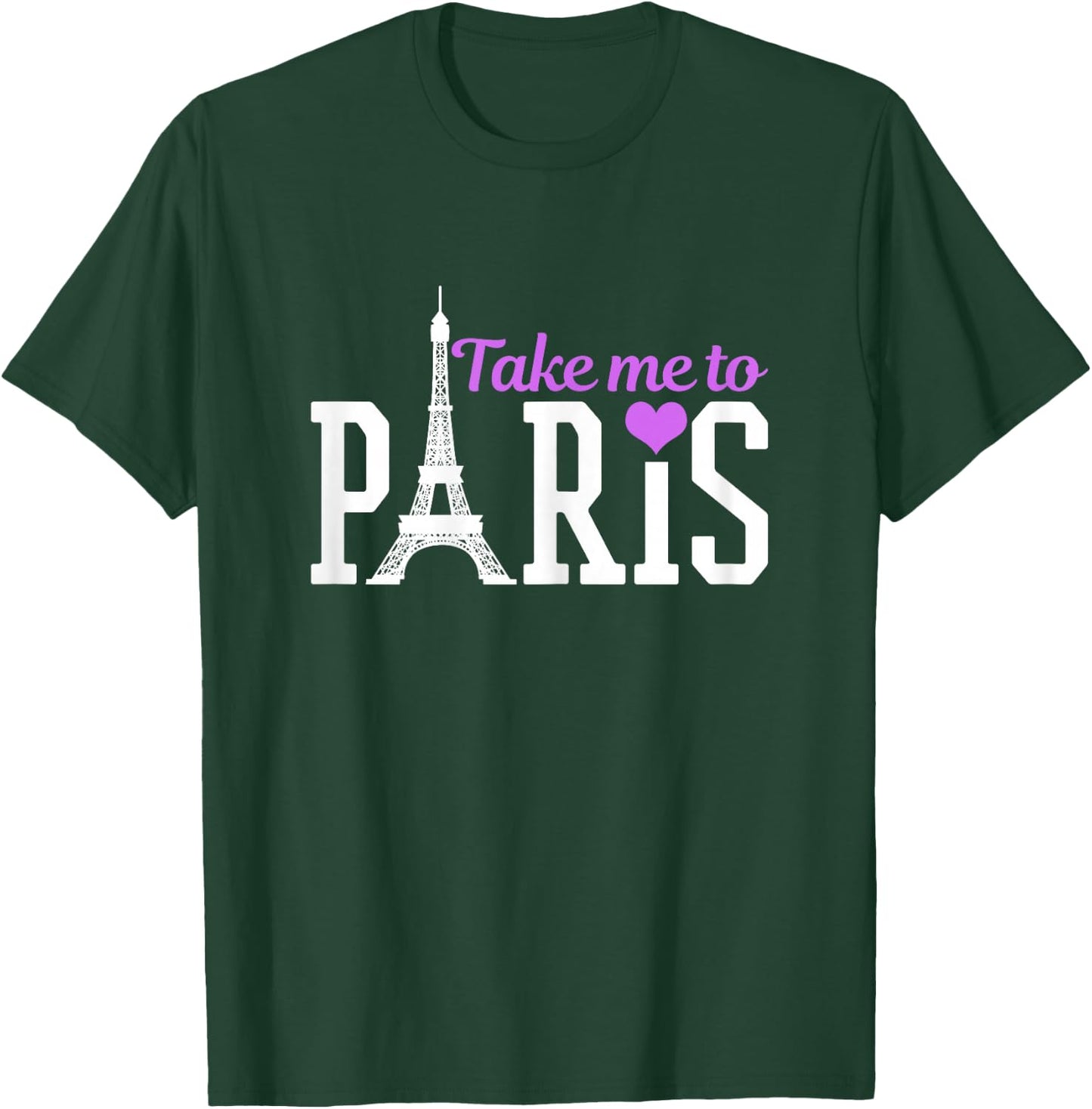 Paris France Eiffel Tower Souvenir T-Shirt - T-Shirt | Forest