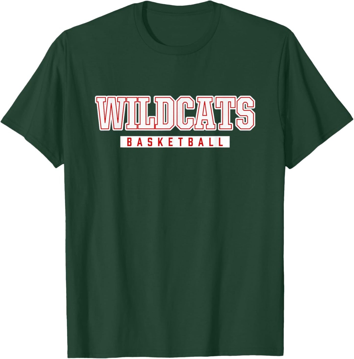 Wildcats Basketball East High School T-Shirt - T-Shirt | Forest