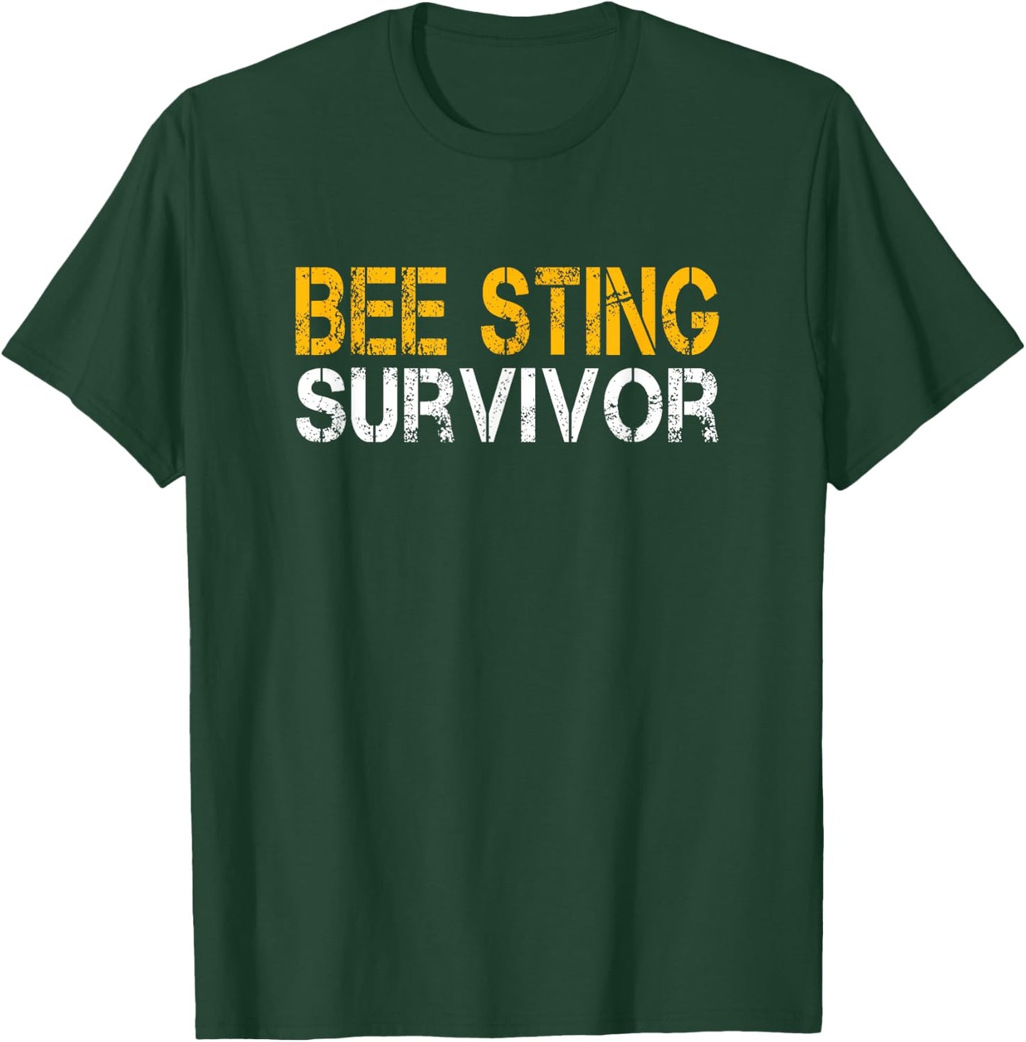 Funny Bee Sting Survivor Kids Bee Keeper Get Well T-Shirt - T-Shirt | Forest