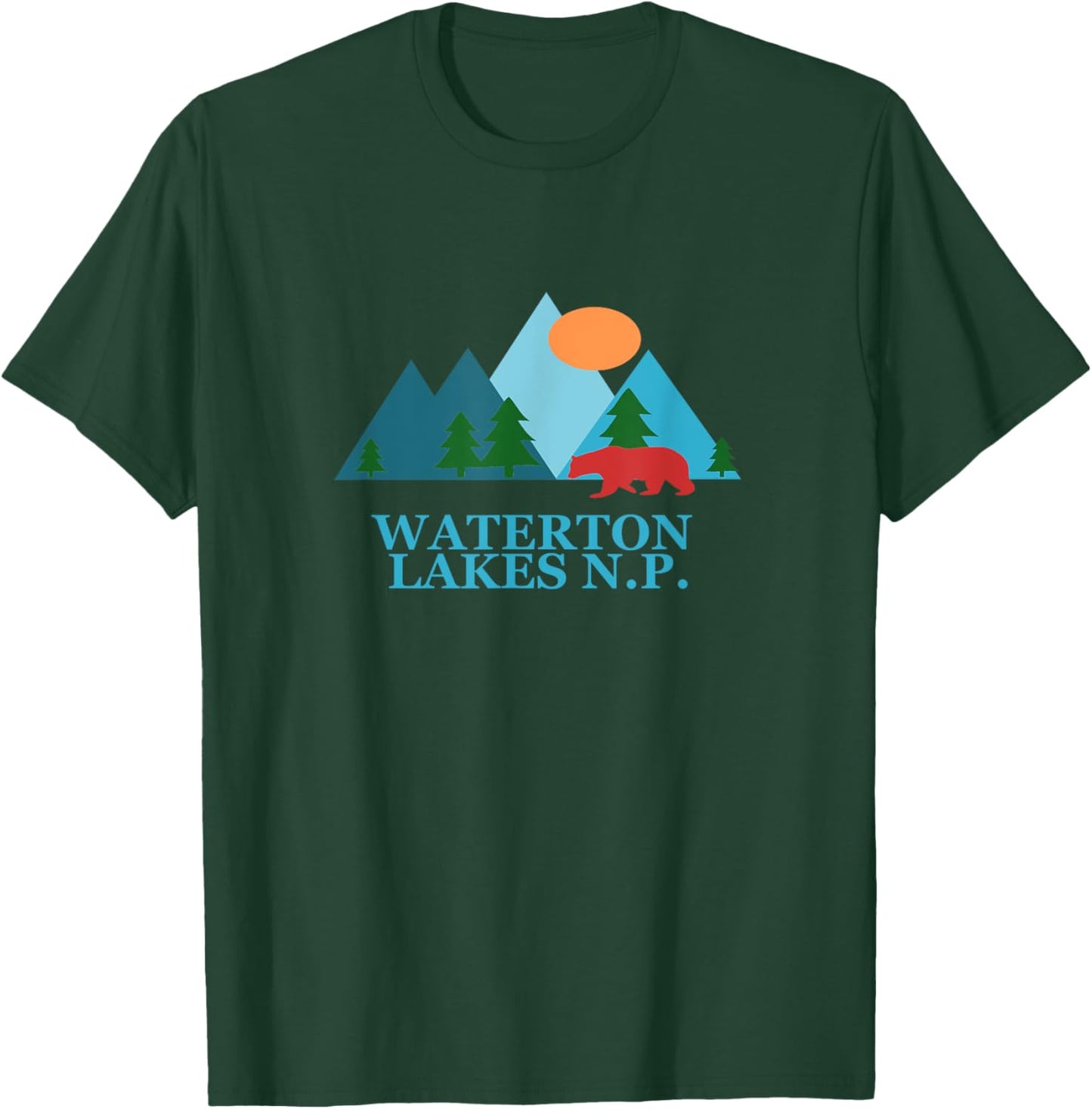 Waterton Lakes National Park in Alberta Canada Nature T-Shirt - T-Shirt | Forest