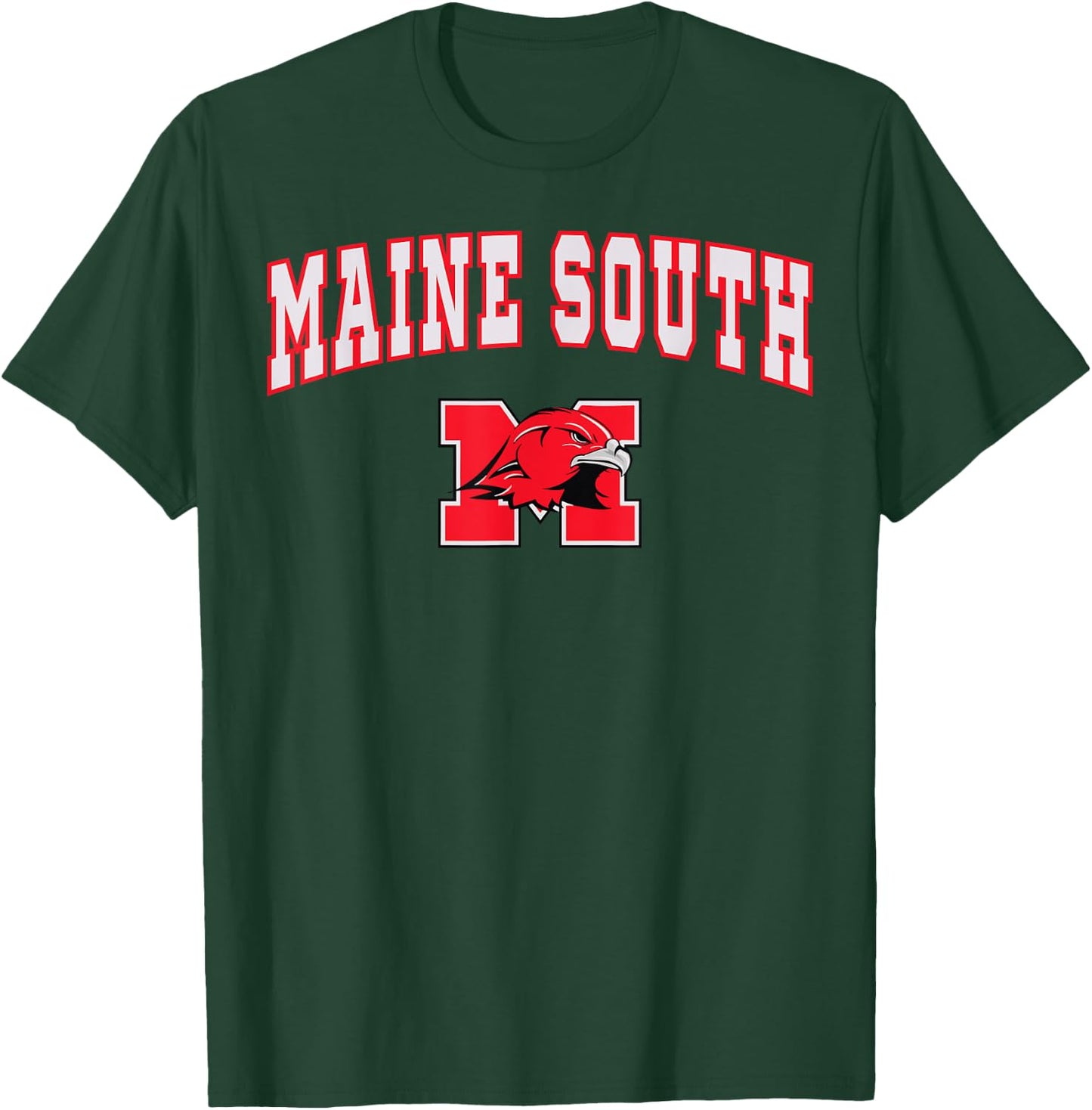 Maine South High School Hawks C2 T-Shirt - T-Shirt | Forest