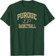 Purdue Boilermakers Basketball Arch Dark Heather T-Shirt - T-Shirt | Forest