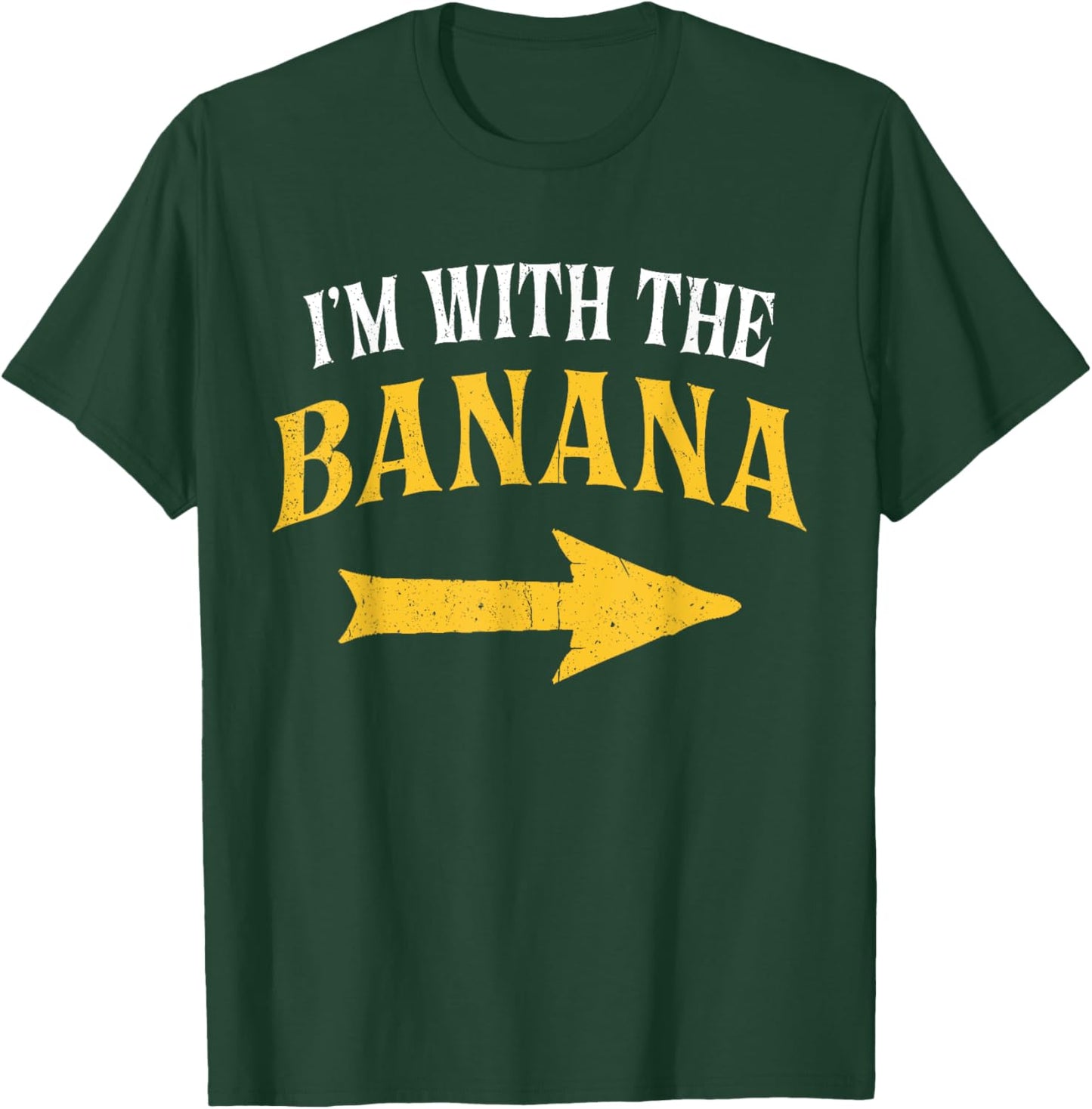 I'm with The Banana Costume Halloween Matching Couple T-Shirt - T-Shirt | Forest