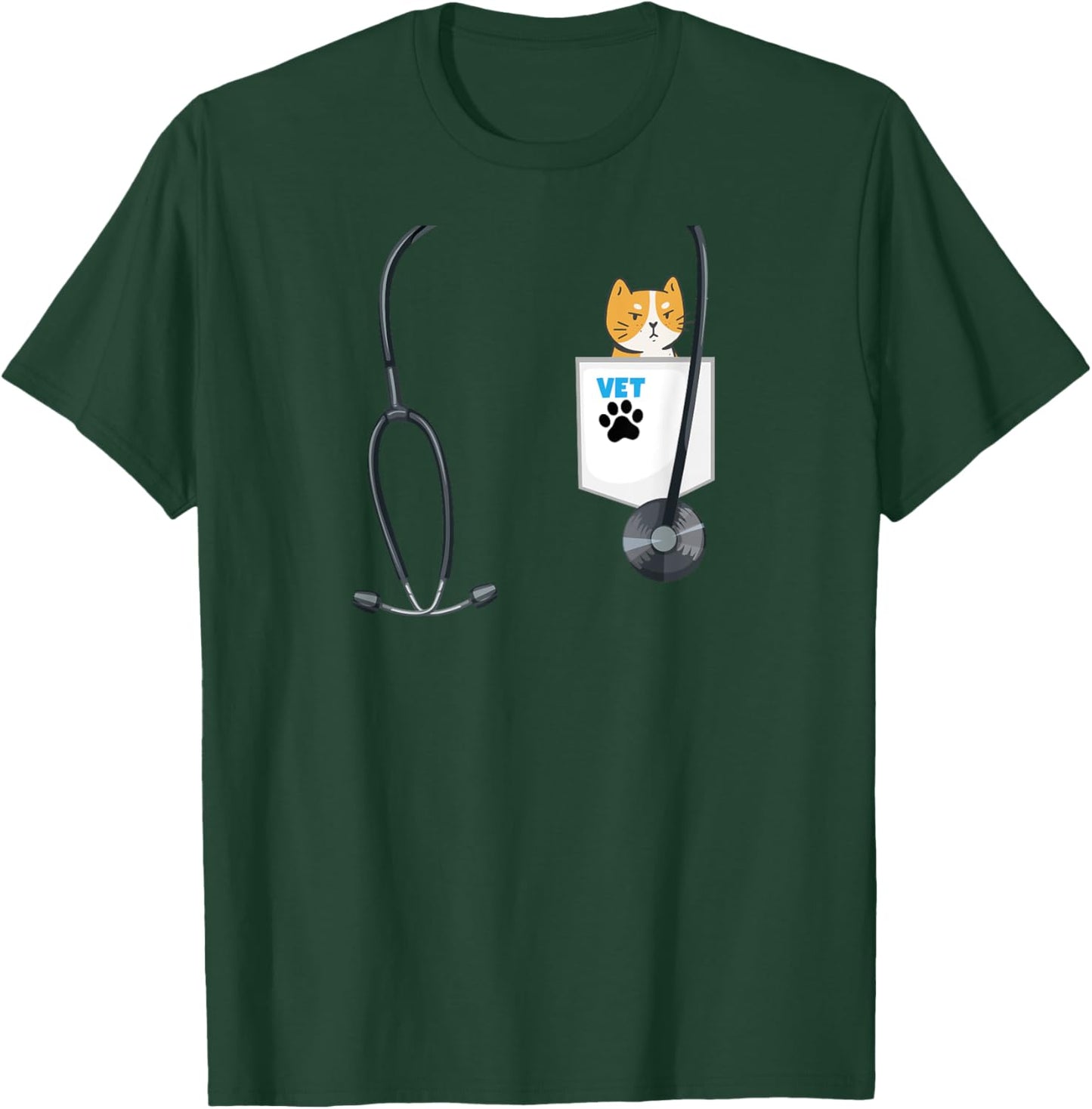 Veterinarian Costume for Boys Career Day Outfit For Girls T-Shirt - T-Shirt | Forest