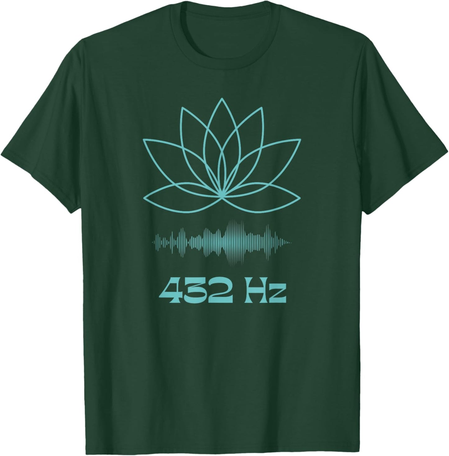Sound Bath New Age Meditation Yoga Lotus Flower Teal Blue T-Shirt - T-Shirt | Forest