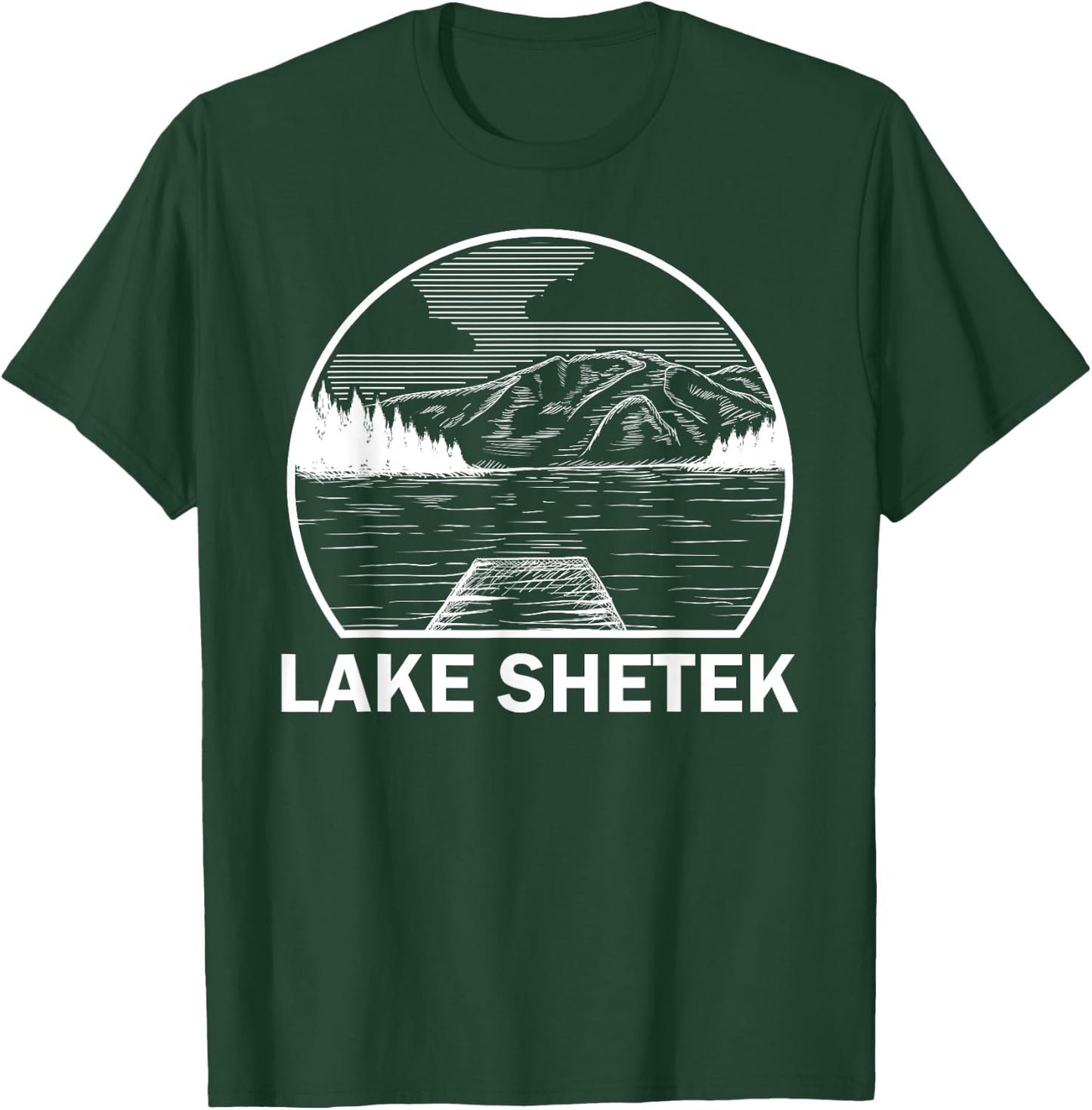 LAKE SHETEK MINNESOTA Funny Fishing Camping Summer Gift T-Shirt - T-Shirt | Forest