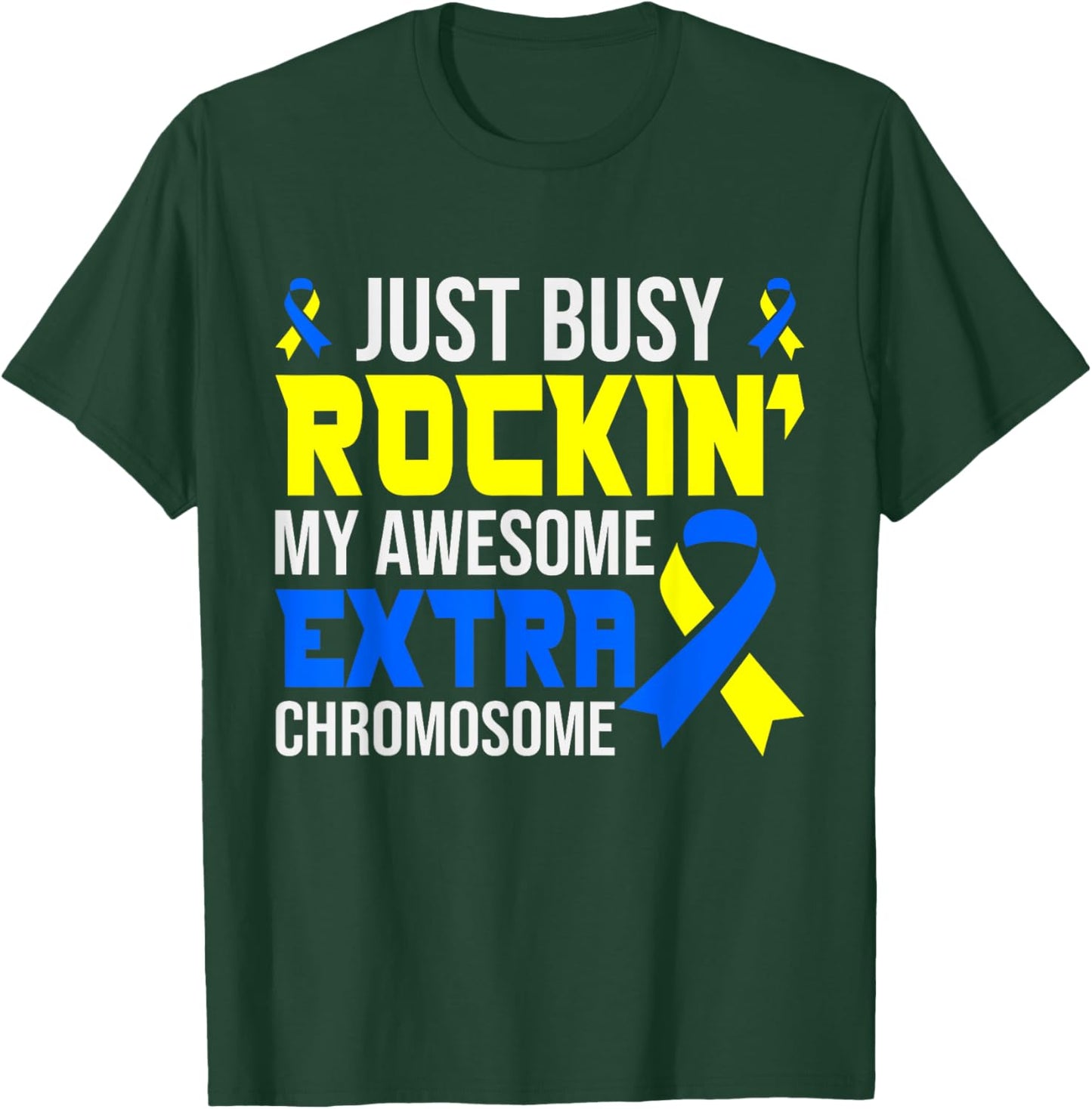 Down Syndrome Awareness T21 Support Men Women Kids T-Shirt - T-Shirt | Forest