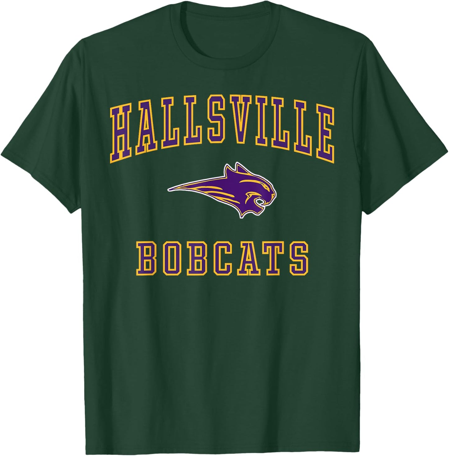Hallsville High School Bobcats C1 T-Shirt - T-Shirt | Forest
