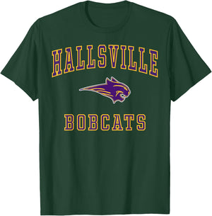 Hallsville High School Bobcats C1 T-Shirt - T-Shirt | Forest