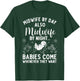 Midwife Art Midwifery Labor And Delivery Midwife T-Shirt - T-Shirt | Forest