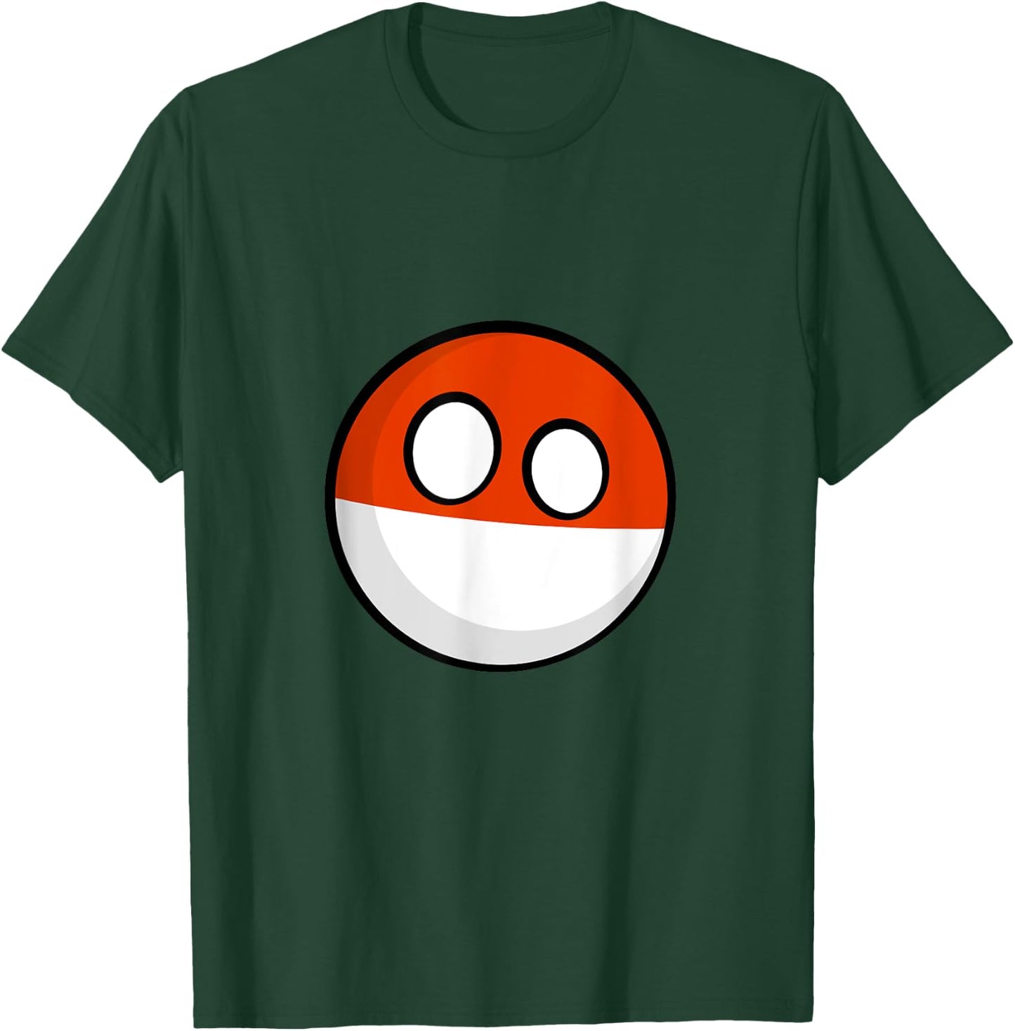 Polish Heritage Polandball Countryball Funny Flag T-Shirt - T-Shirt | Forest