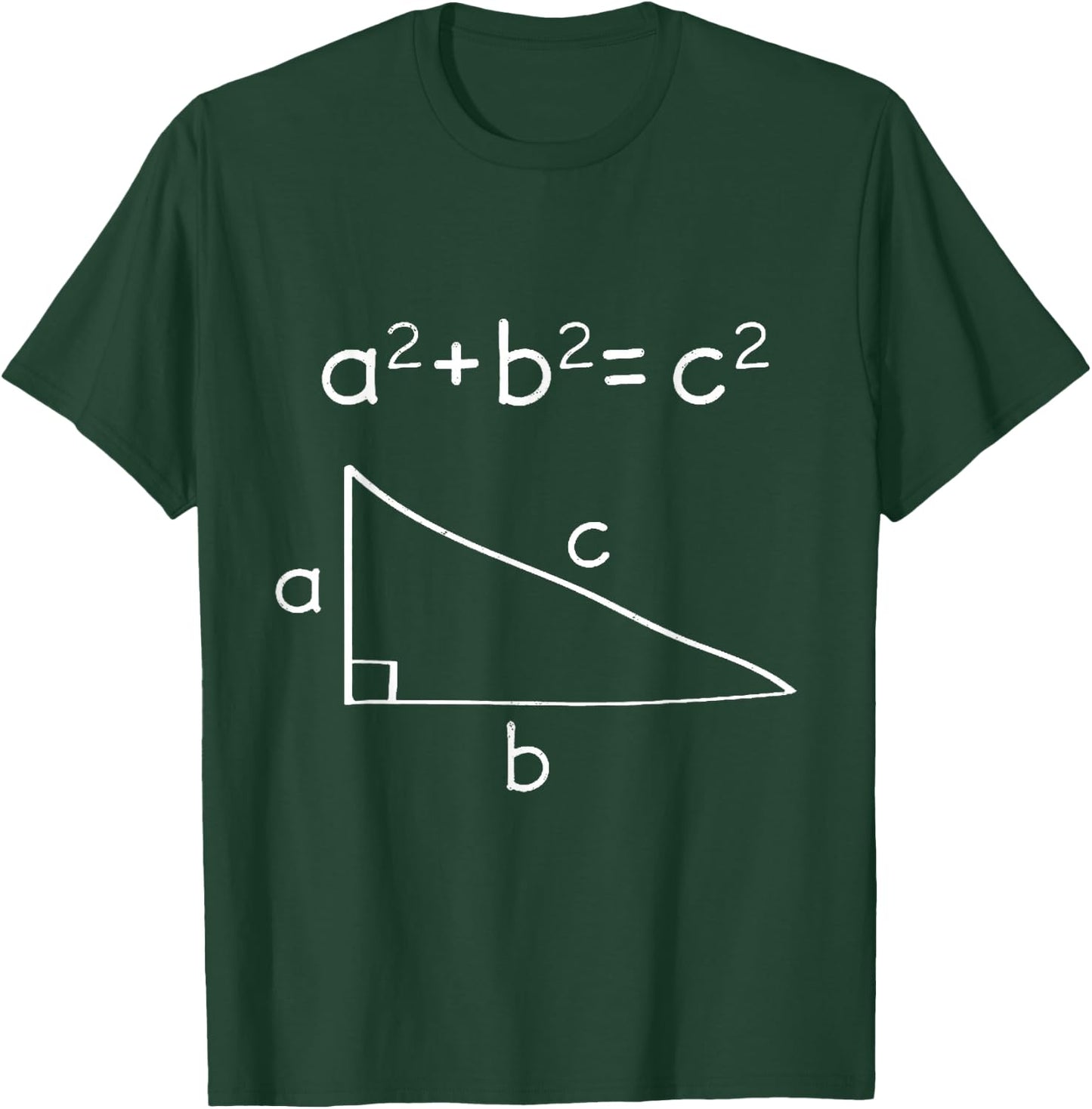 Motivations Pythagorean Theorem , -Adults, Black, Small, Short Sleeve T-Shirt - T-Shirt | Forest