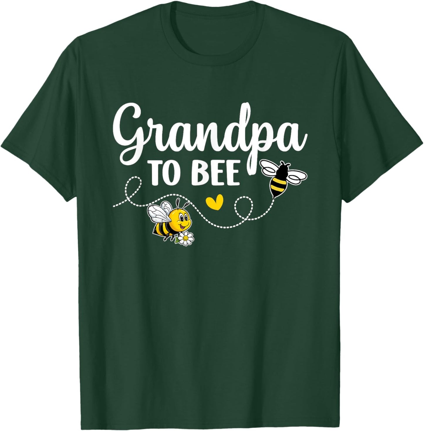 Grandpa To Bee Gender Reveal Pregnancy Announcement Grandpa T-Shirt - T-Shirt | Forest